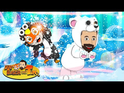 Antarctica Explorers | Tiger and Tim Go To South Pole | Educational Video for Kids