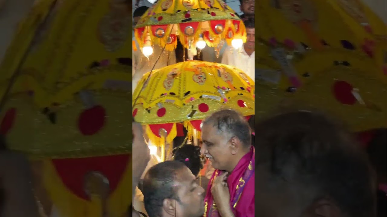 Harish rao entry at soma sheker ganesh nimmarjanam 2024 