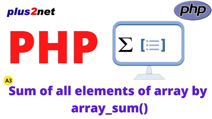 Sum of elements of PHP array by using array_sum() and getting average value