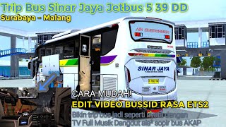 Absolutely Crazy!😱 How to Make BUSSID Feel Like ETS2 with Full Dangdut Music TV⁉️ Trip Sinar Jaya...