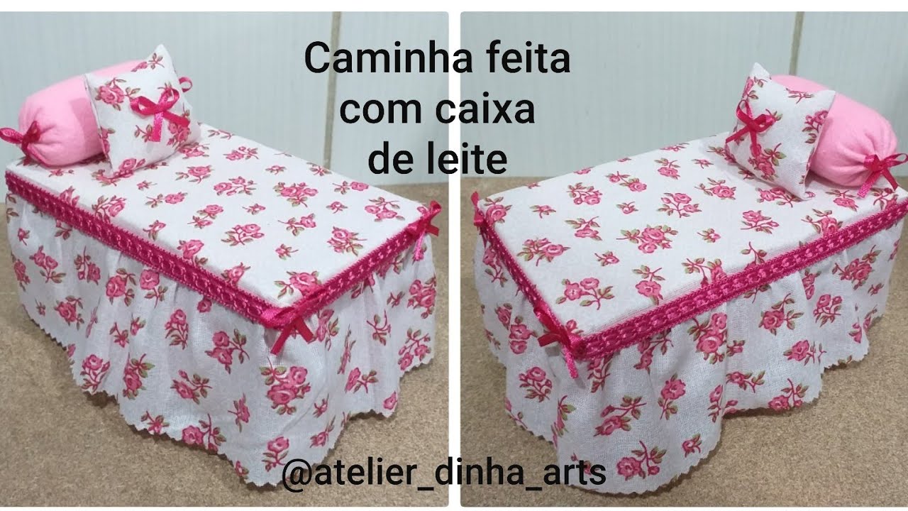 Cama peso de porta feita com CAIXA DE LEITE  ♻️
