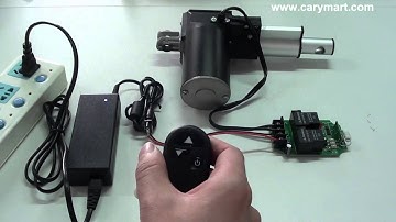 Wireless remote control linear actuator