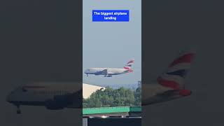 The biggest commercial aircraft Landing in slow mode #A380
