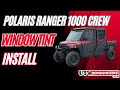 Installing Pre-Cut Ceramic 20% Window Tint on a Polaris Ranger 1000 | UTVWindowTint.com