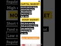 Capital Markets and Money Market #ugcnet #economics #shortsvideo #shortsviral #shortsfeed #ugc