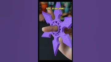 3D-Printed Fidget Ninja Star Spinner. #3dprinting #fidget #toy