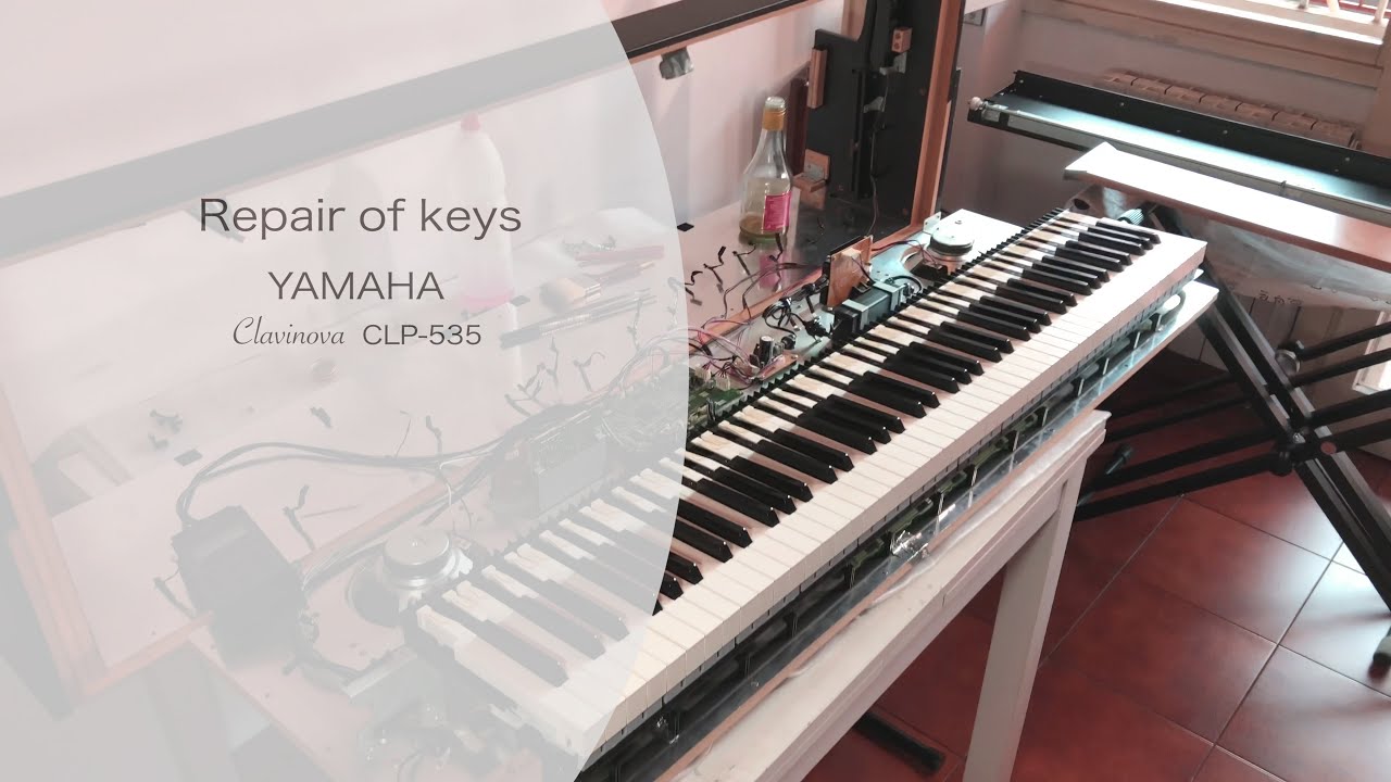 Ремонт цифрового пианино Yamaha Clavinova CLP-535 - YouTube