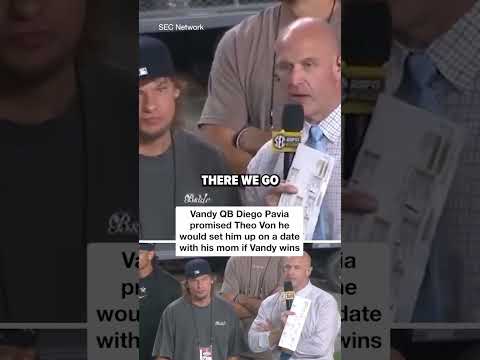 Diego Pavia promised Theo Von...WHAT?!  #shorts
