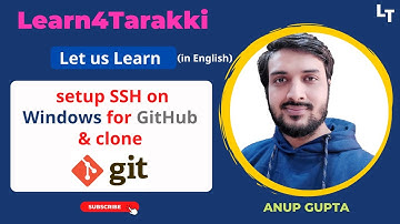 setup ssh on windows for github and clone repo