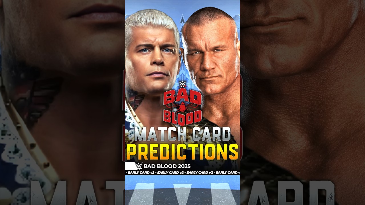 Bad Blood 2025 - Early Match Card [v2] 