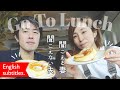 手話と口話で喋ってます。旦那さんとランチで会話の様子です（全字幕テロップ付き）You can switch a language for English subtitles