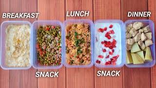 Meal Prep 3,000 calories in 30mins !! ( BULKING DIET ) • 5 meals ??