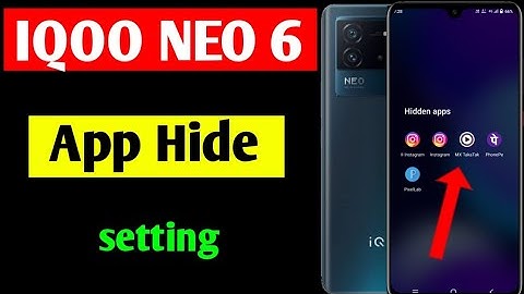 iQOO Neo 6 app hide setting | iqoo Neo 6 me app hide kaise kare | how to hide Apps in IQOO Neo 6 5g