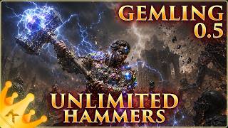 Delete EVERYTHING with UNLIMITED Hammers and Speedy Stampedes - 0.5 Gemling Build