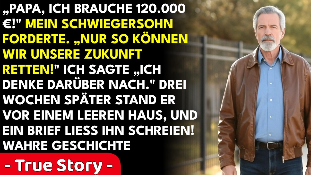 Mein Schwiegersohn stand an einem Dienstagmorgen vor meiner Tür und erwartete einen Scheck über tausend Euro. Was er fand, war ein leeres Haus, ein Schloss, das er nicht öffnen konnte, und ein...