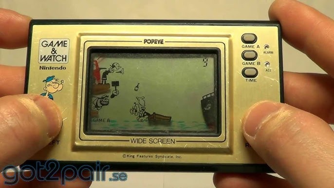 Jabeth Wilson skab Menagerry Game & Watch: Popeye (Wide Screen) (1981 Nintendo) - YouTube