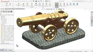 Solidworks tutorial | toy Cannon in Solidworks