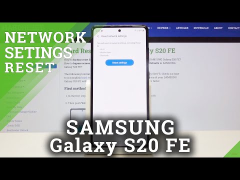 How to Reset Network Settings in SAMSUNG Galaxy S20 FE – Restore Network Settings