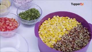 TUPPERWARE INDIA - Steamed mix vegetables, sprout and corn chaat & bhappa dohi recipe!