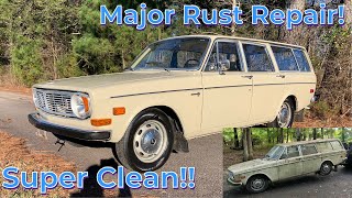 ABANDONED Volvo Wagon Rescued After Many Years: Detail and Rust Repair!
