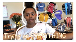 Trying on Everything in My Closet + My Fully Thrifted Wardrobe | Jacquelyn London