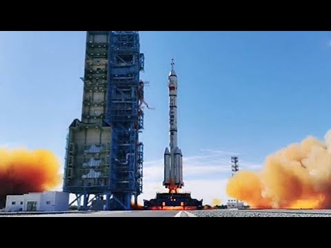 Rocket carrying Shenzhou-12 crewed spacecraft blasts off