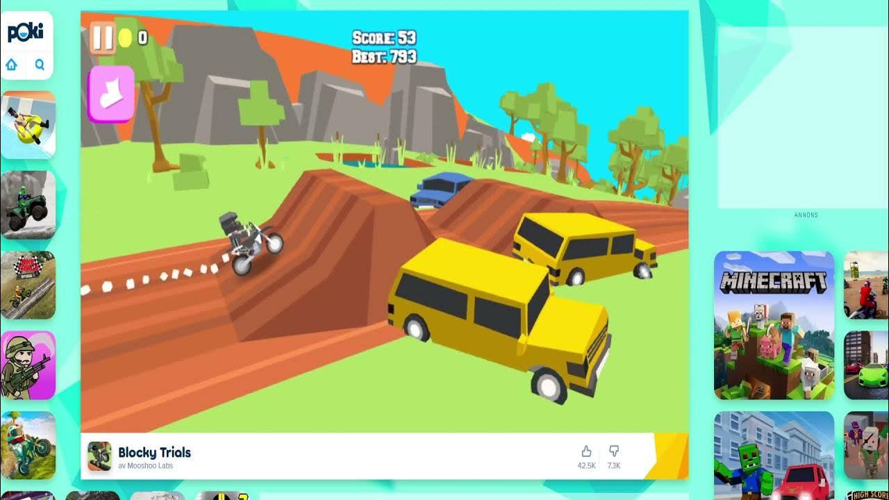 Block trials on poki.se. YouTube