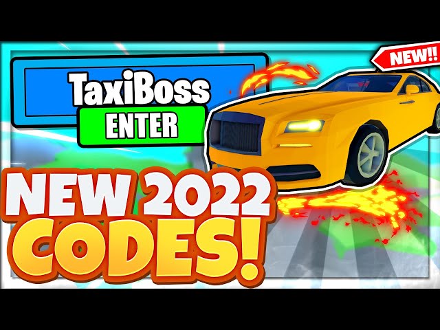 Roblox Taxi Boss Codes (October 2022)