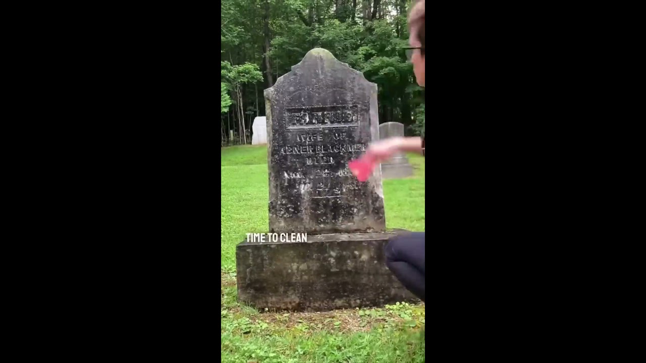 She Cleans Old Graves For Free 