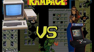 Comparison - Rampage || C64 vs MAME Arcade||
