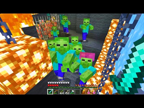 마인크래프트 5화 좀비가 공격해요! 몹을 잡고 탈출하자! Minecraft game play