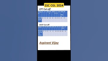 SSC CGL 2024 CPT, DEST Cutoff ❤️ @Aspirantvijay #ssccgl2024 #aspirantvijay #ssccglcutoff