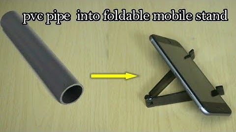 how to make pvc pipe into foldable mobile stand/ holder