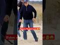 Biden stumbles through the sand.