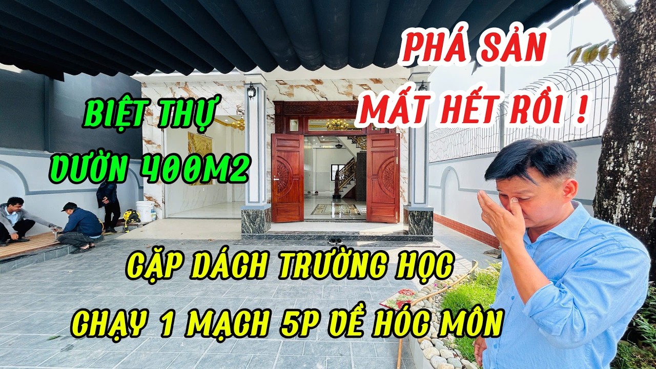 phá sản mất hết rồi e ơi. chủ nhà hàng udu rao bán biệt thự vườn 400m2 tâm huyết đại gia đình đang ở
