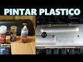 Como pintar partes de plastico con latas (spray) solamente (materiales baratos)