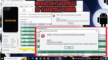 error status sec insufficient buffer flashtolls mediatek