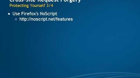 Cross-Site Request Forgery (CSRF) Protecting Yourself