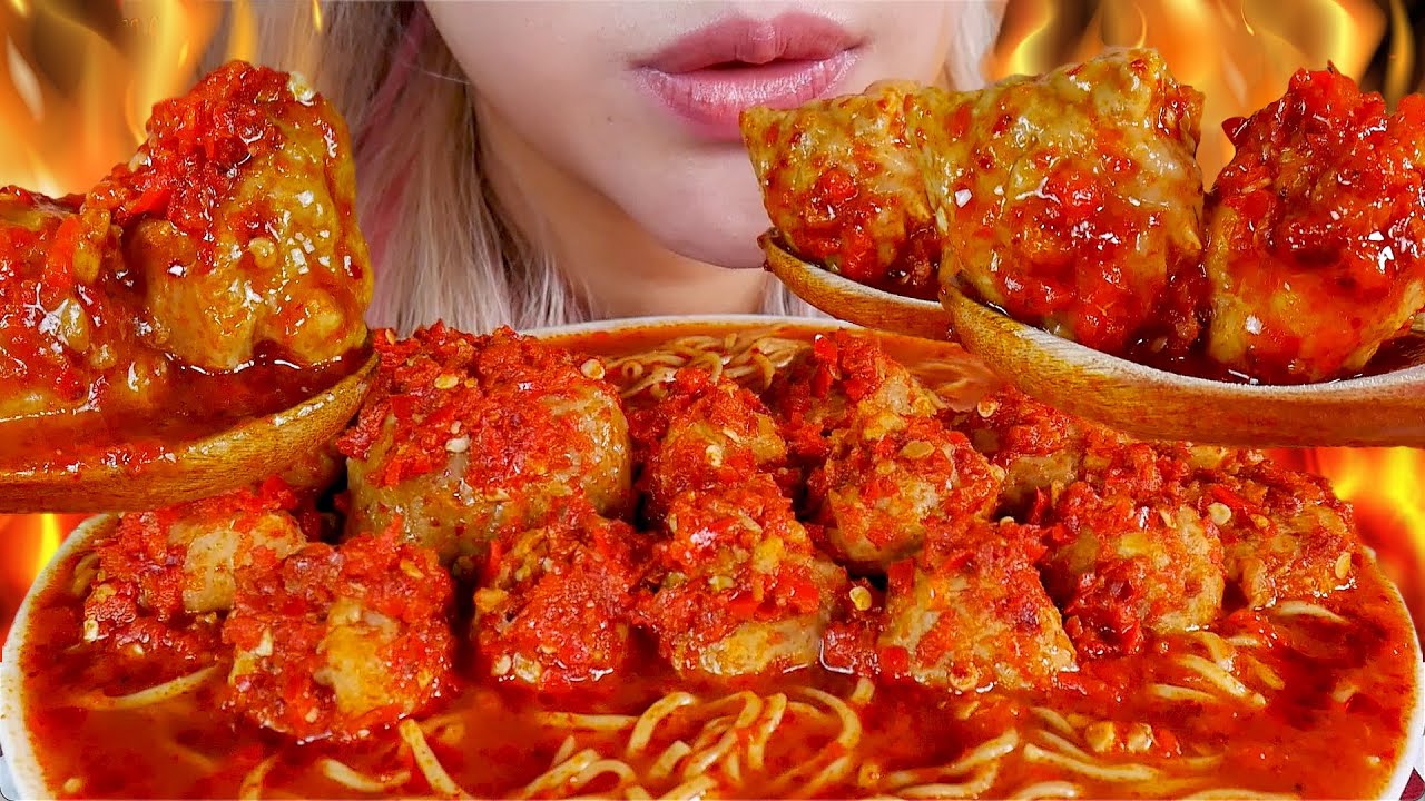 PEDES NYINYIR❗️ASMR BAKSO MERCONDES MIE KUAH PEDAS 🤩💥SPICY MERCONDES BEEF MEATBALL AND NOODLE