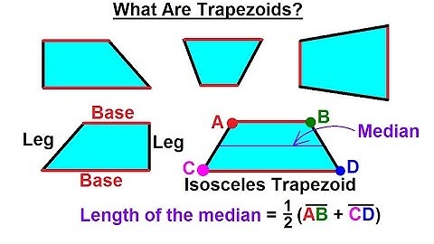 Geometry - Basic Terminology (15 of 34) What Are Trapezoids?