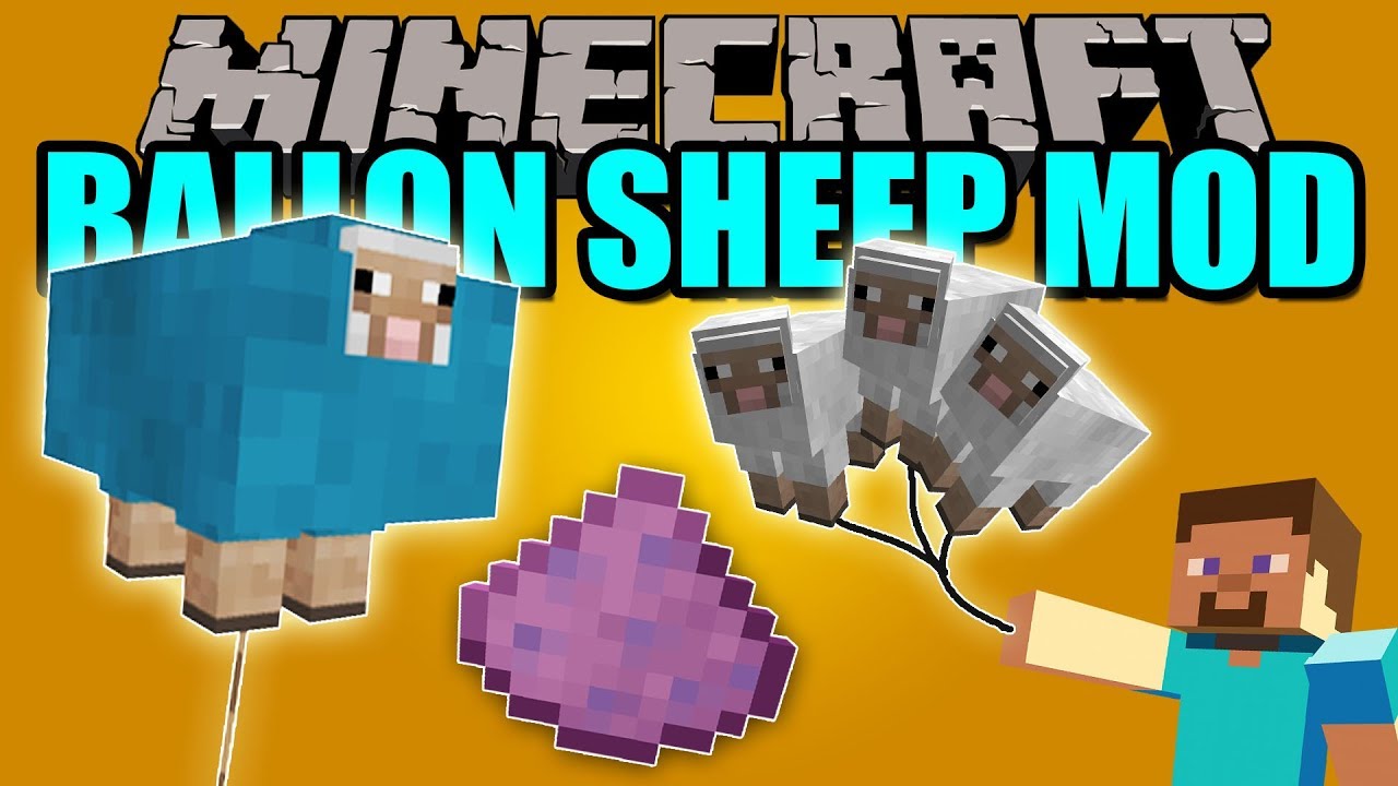 BALLON SHEEP MOD - Ovejas glovo en maincra!!! - Minecraft mod 1.12.2 Review ESPAÑOL