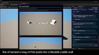 Claude AI Kitbashes a Castle Wall in Unreal Engine 5 with /cu:kit | #22