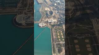Tom Ryan United Airlines Flying Into Chicago over Soldier Field #Shorts