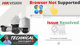 hikvision browser not supported