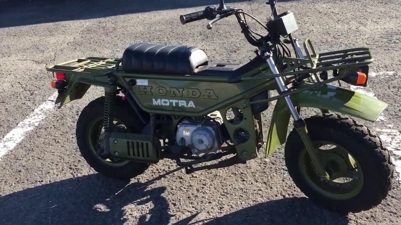 ホンダ モトラCT50 始動、乗車確認 飛蝗物協会 - YouTube