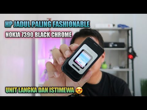 Hp Jadul Paling Fashionable | Review Nokia 7390 Black Chrome Hp Jadul paling Unik dan Antik