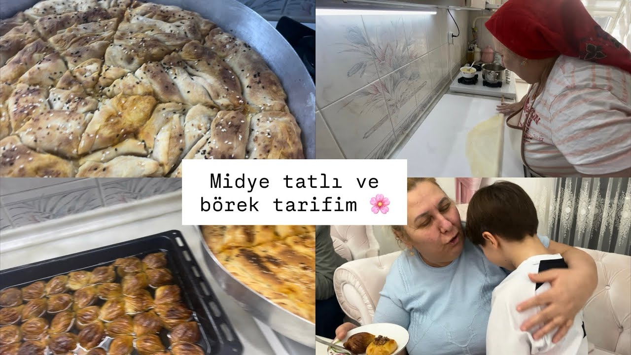 İFTAR İÇİN MİDYE TATLI VE EL AÇMASI PATATES BÖREĞİ TARİFİM 🌸