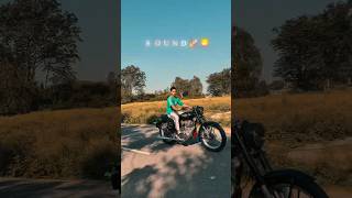 Royal Enfield bullet standard c band pipe exhaust sound video 🚀🥷#viralvideo #shortsviral