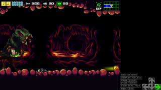 Hideout omega - Walljump and glides over the omega from left to right