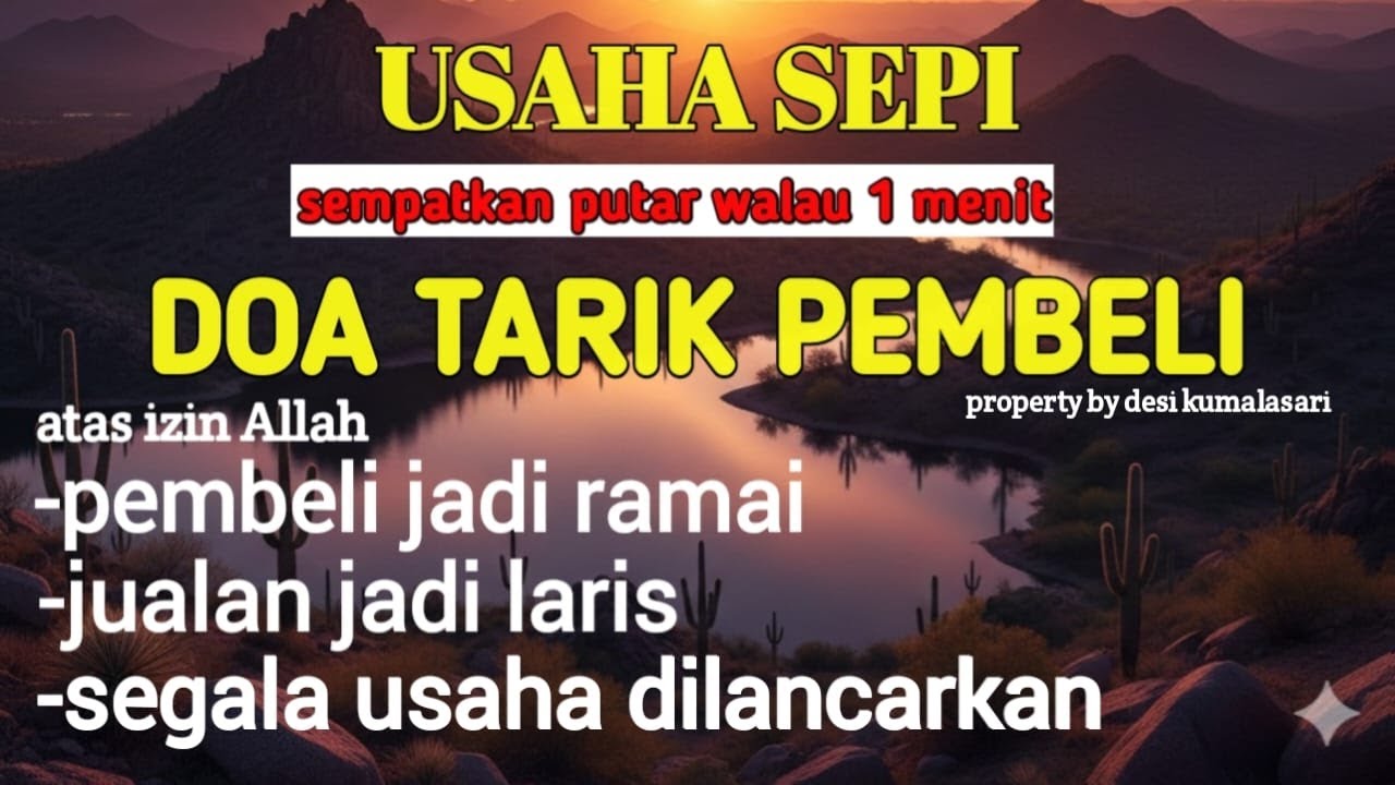 SESEPIH APAPUN USAHAMU كُنْ فَيَكُونُ BISA DI LARISKAN DENGAN AYAT INI, SEMOGA MENDAPAT BERKAH